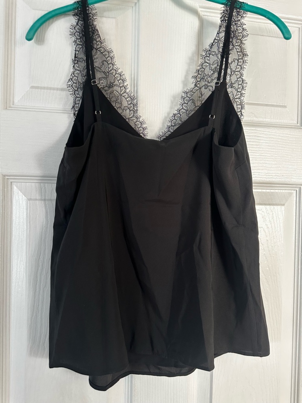 Express Black Satin-Look Camisole with Lace Small - Picture 2 of 5